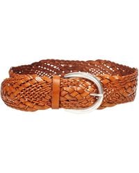 Orciani - Gevlochten Leren Riem Met Metalen Gesp - Lyst