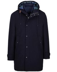 Manuel Ritz - Flannel Wool-Blend Parka - Lyst