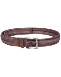 Orciani - Brauner geflochtener seilgürtel ss24 - Lyst
