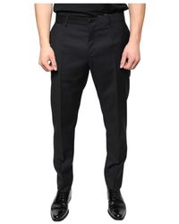 Dolce & Gabbana - Schwarze woll-skinny-dress-hose - Lyst