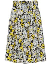 Marni - Rokken ,Veelkleurig ,Katoen Rok Met Bloemenmotief - Lyst