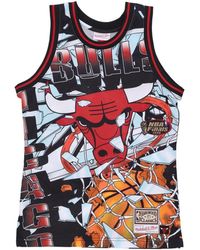 Mitchell & Ness - Fitness ,Veelkleurig ,Polyester Chicago Bulls Basketball Tank Top - Lyst