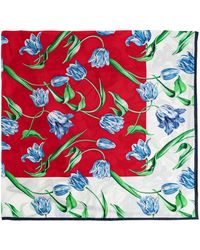 KENZO - Accessoires ,Veelkleurig ,Tulip Square Sjaal - Lyst