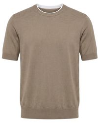 Peserico - Round-Neck Knitwear - Lyst