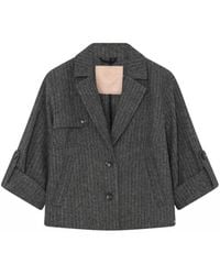 GUSTAV - Kurzer Trenchcoat Blazer Schwarz - Lyst