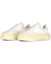 Maison Margiela - Leder-sneaker mit dicker sohle - Lyst
