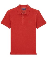 Vilebrequin - Solid Frottee-polohemd Für Herren - Lyst