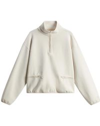 Woolrich - Baumwollmischung hoher kragen pullover - Lyst
