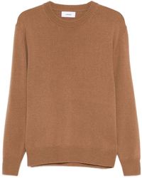 Lardini - Truien & Vesten ,Bruin ,Wol Alpaca Wol Crewneck Sweater Bruin - Lyst