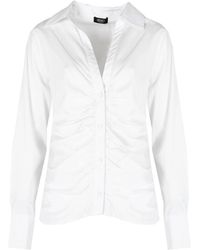 Liu Jo - Elegante V-Hals Blouse Met Knoopsluiting - Lyst
