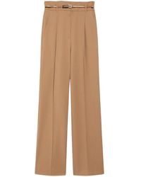 Max Mara - Hohe Taille Woll-Palazzo-Hose - Lyst