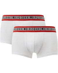 Bikkembergs - Ondergoed ,Wit ,Katoen Witte Boxershorts - Lyst