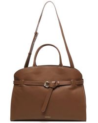 Coccinelle - Braune Leder-Schultertasche Mit Magnetverschluss - Lyst