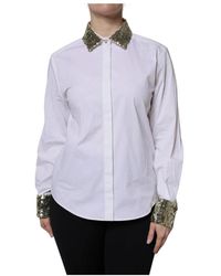 Dolce & Gabbana - Paillettenversierde Kraagshirt - Lyst