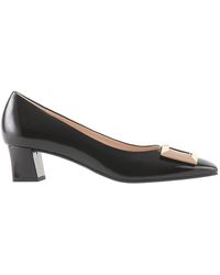 Högl - Schoenen ,Zwart ,Leer Klassieke Schoonheid Blokhak Pumps - Lyst