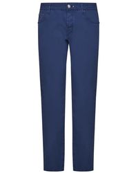 Hand Picked - Slim-fit trousers - Lyst