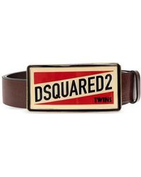 DSquared² - Logo Plaque Riem - Lyst