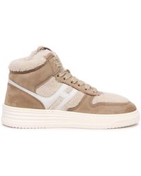 Hogan - Schoenen ,Leer Eco-Fur Inside Sneakers - Lyst