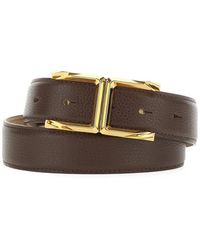 Elisabetta Franchi - Buckle Leather Belt - Lyst