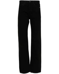 AMISH - Zwarte Denim Jeans Met Rechte Pijpen - Lyst