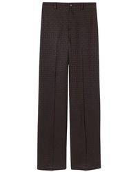 Gucci - Broeken ,Zwart ,Wijde Broek - Lyst