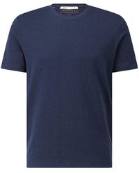 Maurizio Baldassari - Leinen t-shirt mit rundhalsausschnitt - Lyst