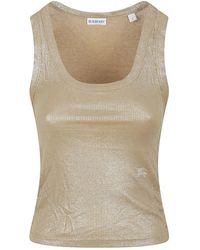 Burberry - Sleeveless Tops - Lyst