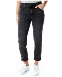 Replay - Cropped boyfriend jeans - Lyst