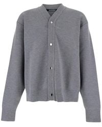 Jacquemus - Grijze V-Hals Vest Katoen - Lyst