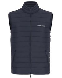 Guess - Blauwe Gewatteerde Jas Met Capuchon Voor Mannen - Lyst