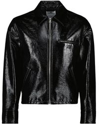 Courreges - Jassen ,Zwart ,Katoen Vinyl Jas - Lyst