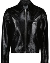 Courreges - Jassen ,Zwart ,Katoen Vinyl Jas - Lyst