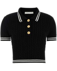Alessandra Rich - Braided Polo Shirt - Lyst