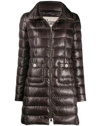 Herno - Jassen ,Bruin ,Polyester Maria Mid-Length Donsjas - Lyst