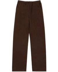 Entire studios - Broeken ,Bruin ,Straight Leg Sweatpant - Lyst