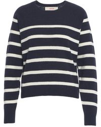Jucca - Gestreifter Pullover Blau Strickware Aw25 - Lyst