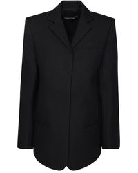 Jacquemus - Blazer inside-out negro - Lyst