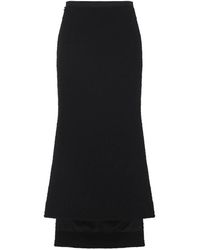 Lanvin - Rokken ,Zwart ,Wol Dameskleding Rokken Zwart Aw 25 - Lyst