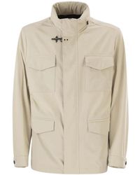 Fay - Jassen ,Polyester Saharan Jacket - Lyst