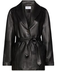 Marella - Jassen ,Zwart ,Leather Jassen - Lyst