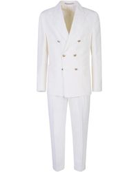 Eleventy - Abito Doppio Petto Pant Pences - Lyst