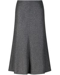 Seductive - Elegante Wollen Midi Rok - Lyst
