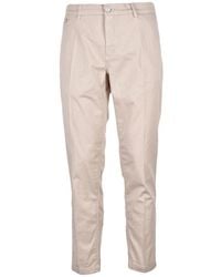 Replay - Broeken ,Katoen Benni Cropped Broek - Lyst