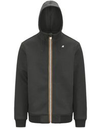 K-Way - Jassen ,Groen ,Nylon Rainer Spacer Windbreaker Zip-Through Sweatshirt - Lyst