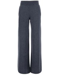 Pinko - Broeken ,Grijs ,Wol Rechte Broek - Lyst