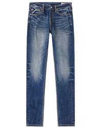 Evisu - Jeans ,Blauw ,Denim Brocade Patchwork Denim Jeans 2017 - Lyst
