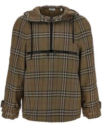Burberry - Geruite Overhemd Met Capuchon - Lyst