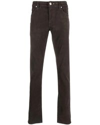 Tramarossa - Braune straight jeans mit stretchstoff - Lyst