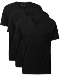 Michael Kors - Tops ,Zwart ,Katoen 3-Delige Onderjack Set - Lyst