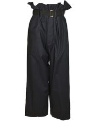 Plan C - Wide Trousers - Lyst